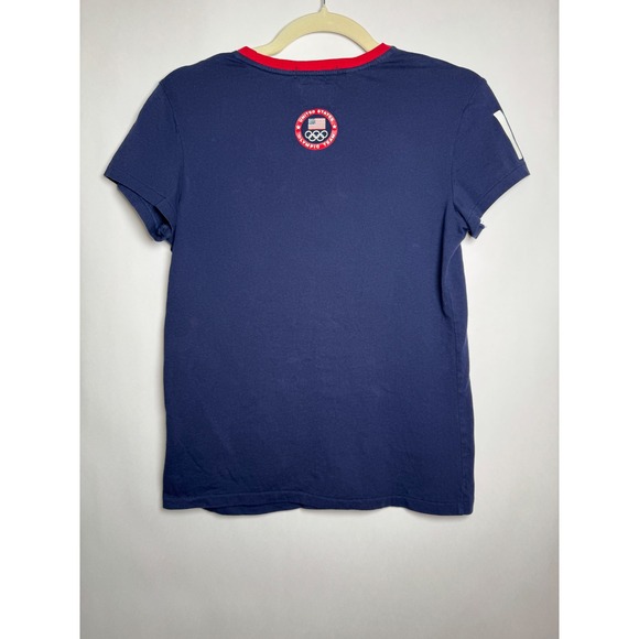 Ralph‎ Lauren Ringer Tee Womens S Small Short Sleeve Navy 2012 London Olympics - Picture 2 of 6